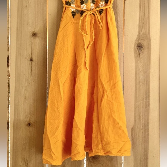 NWT MOMO New York Designer Turmeric Flower Dress, OS (SOLD OUT!) - Picture 3 of 7